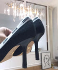 Christian Dior Women's Black J’adior Brodé Embroidered Pumps - New with Box Metroutfits