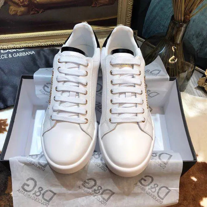 Dolce & Gabbana Women’s White Sneakers Metroutfits