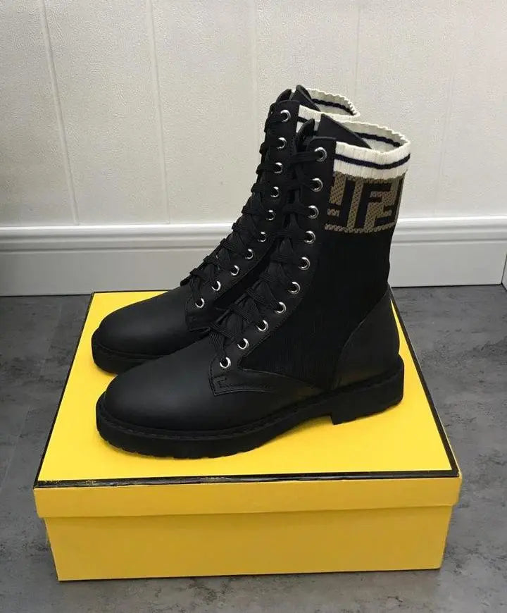 Fendi Women’s Leather Boots New With Tag And Box Metroutfits
