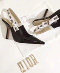 Christian Dior Women's Black J’adior Nude Slingback High Heels Metroutfits