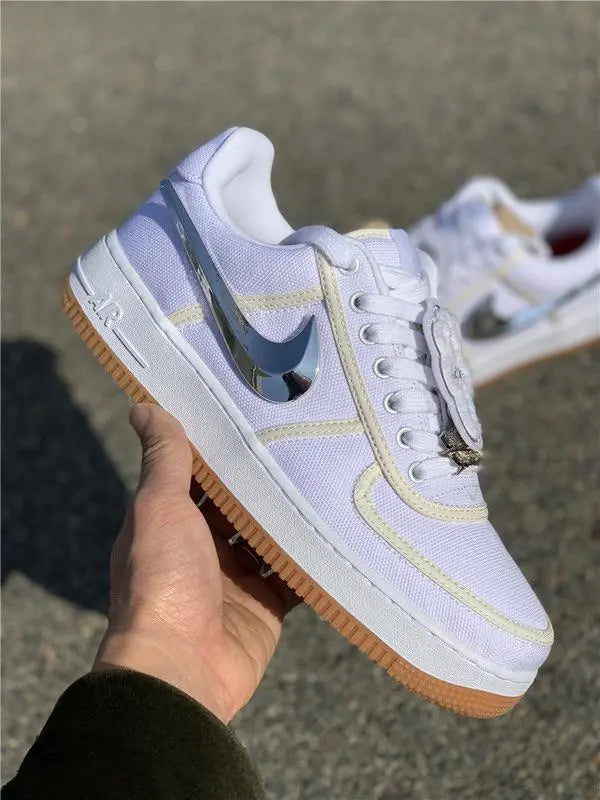 Nike Air Force 1 Low x Travis Scott Sail – New with Tag and Original Box Metroutfits