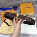 Louis Vuitton x Supreme Brown Monogram Leather Belt CHIC TREAD