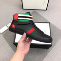 Gucci Ace High Top Black Red Green Sneakers Metroutfits