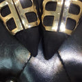 Balenciaga Women's Velvet Black Pumps New with Tag and Box Metroutfits