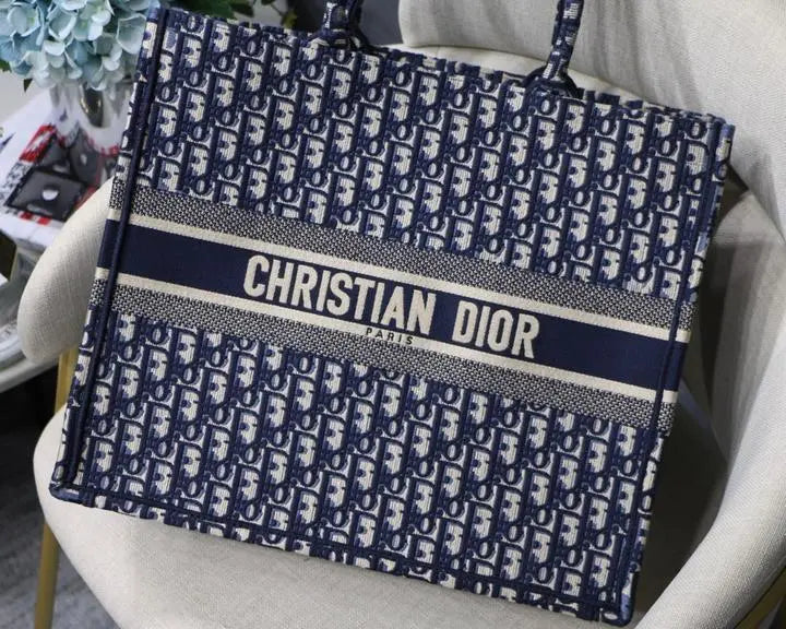 Christian Dior Small Book Tote Canvas Bag 41.5 cm New with Tag Metroutfits