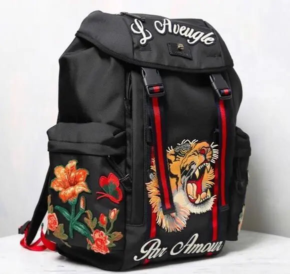 Gucci Embroidered Tiger Backpack – New with Tag and Box Metroutfits