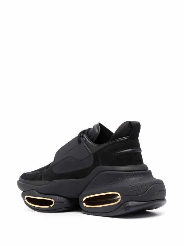 Balmain Bbold Leather Sneakers For Men & Women Metroutfits
