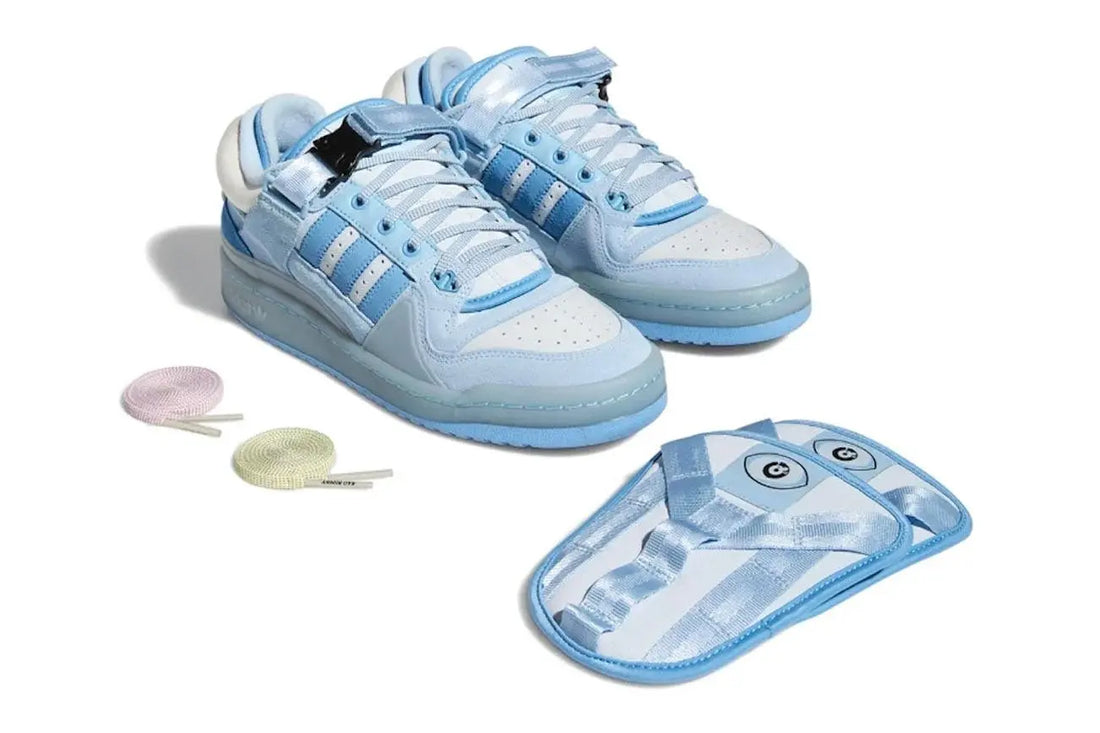 Bad Bunny x Adidas Forum Buckle Low “Blue Tint” Sneakers Metroutfits