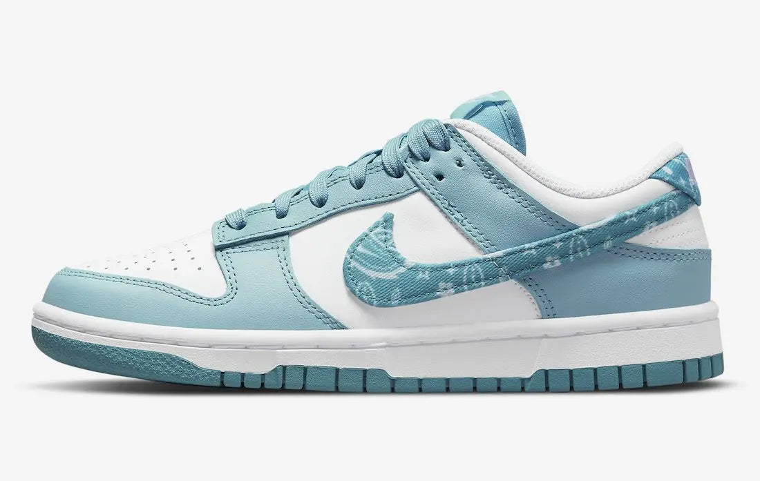 Nike Dunk Low Blue Paisley Sneakers Men & Women Metroutfits