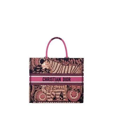 Christian Dior Embroidered Animals Book Tote Bag 42 cm New with Tag Metroutfits