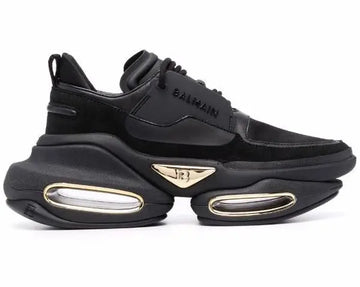 Balmain Bbold Leather Sneakers For Men & Women Metroutfits