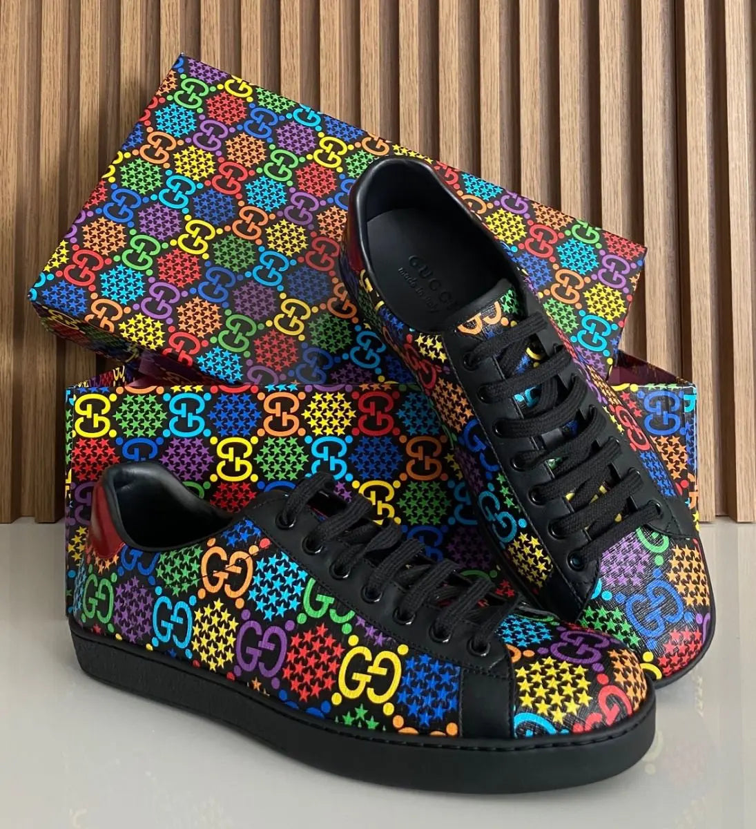 Gucci GG Psychedelic Sneakers New with Tag for Men & Women Metroutfits