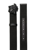 Versace Medusa Zucca Brown Canvas Belt Metroutfits