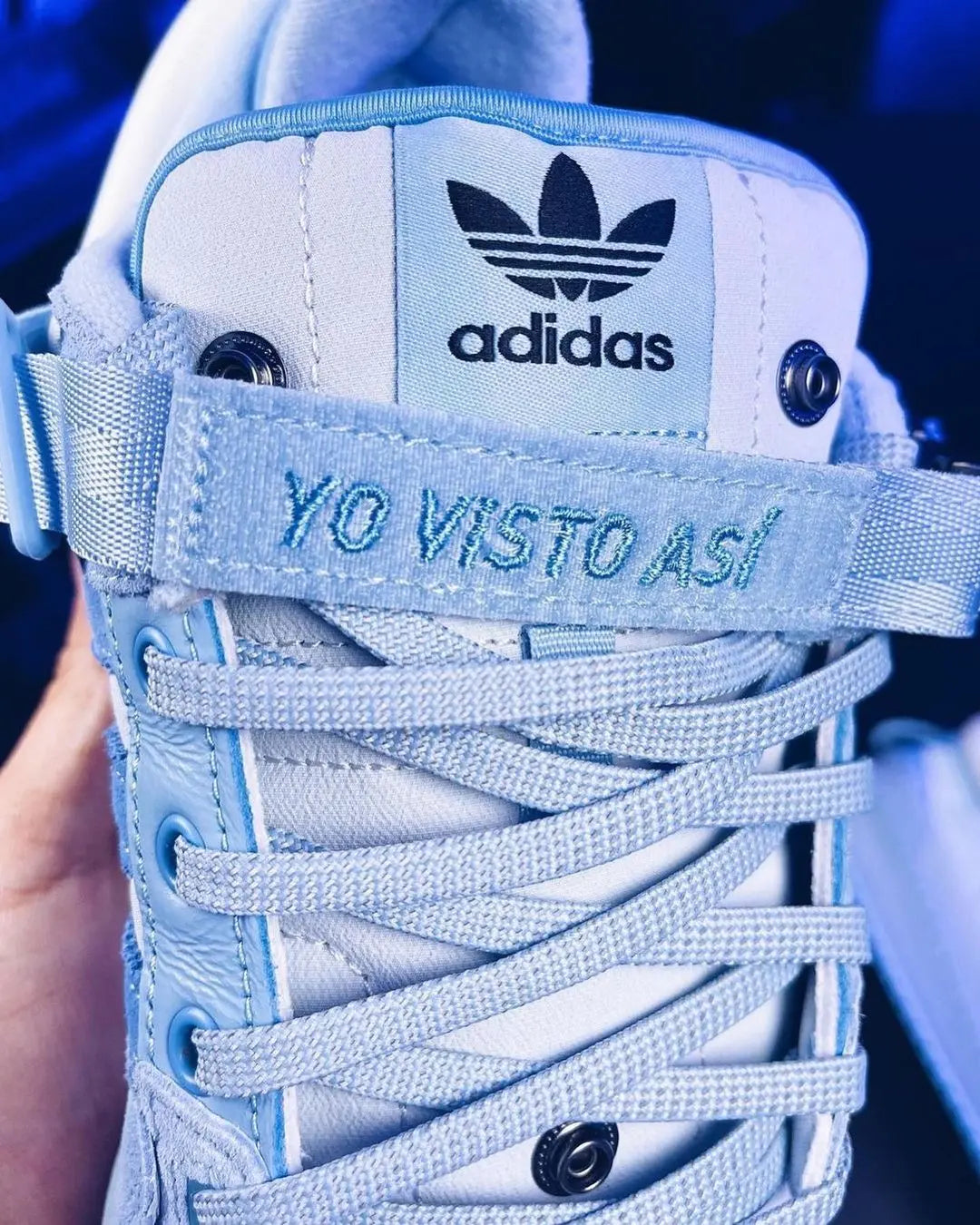 Bad Bunny x Adidas Forum Buckle Low “Blue Tint” Sneakers Metroutfits