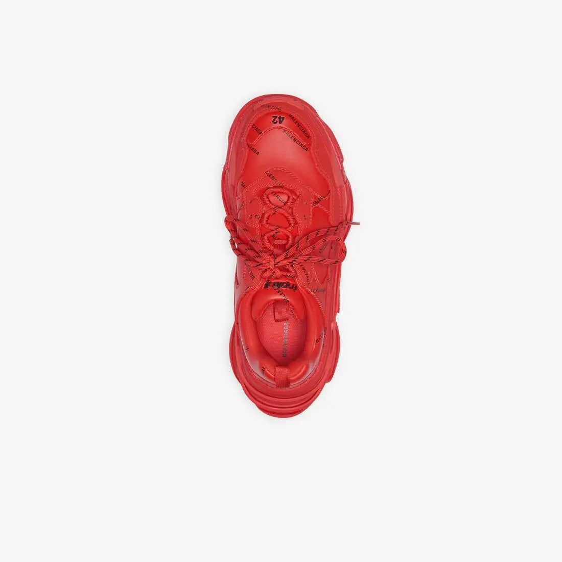 Balenciaga Triple S Allover Logo Chunky Sneakers Men & Women Metroutfits