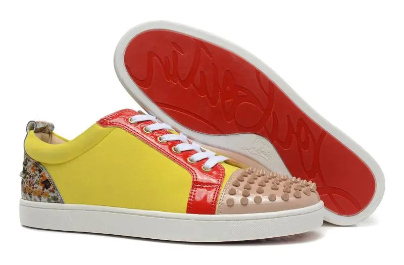 Christian Louboutin Men's Sneaker Yellow Red Metroutfits