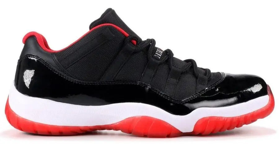 Air Jordan 11 Retro Low Black And Red Metroutfits