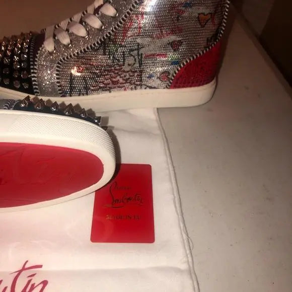 Christian Louboutin Vieira Spikes Suede Sneaker Metroutfits
