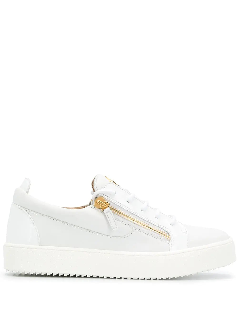 Giuseppe Zanotti Classic Gold Zip Sneakers Metroutfits