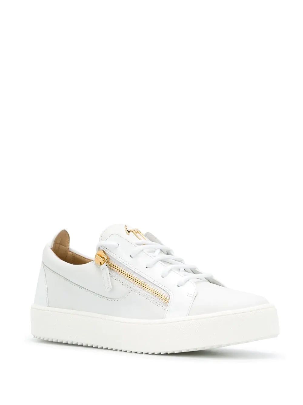 Giuseppe Zanotti Classic Gold Zip Sneakers Metroutfits