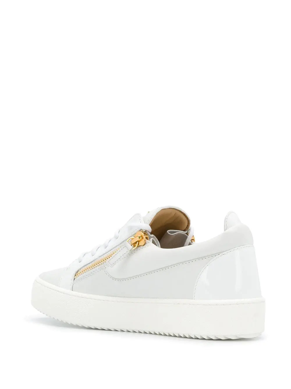 Giuseppe Zanotti Classic Gold Zip Sneakers Metroutfits