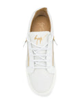 Giuseppe Zanotti Classic Gold Zip Sneakers Metroutfits