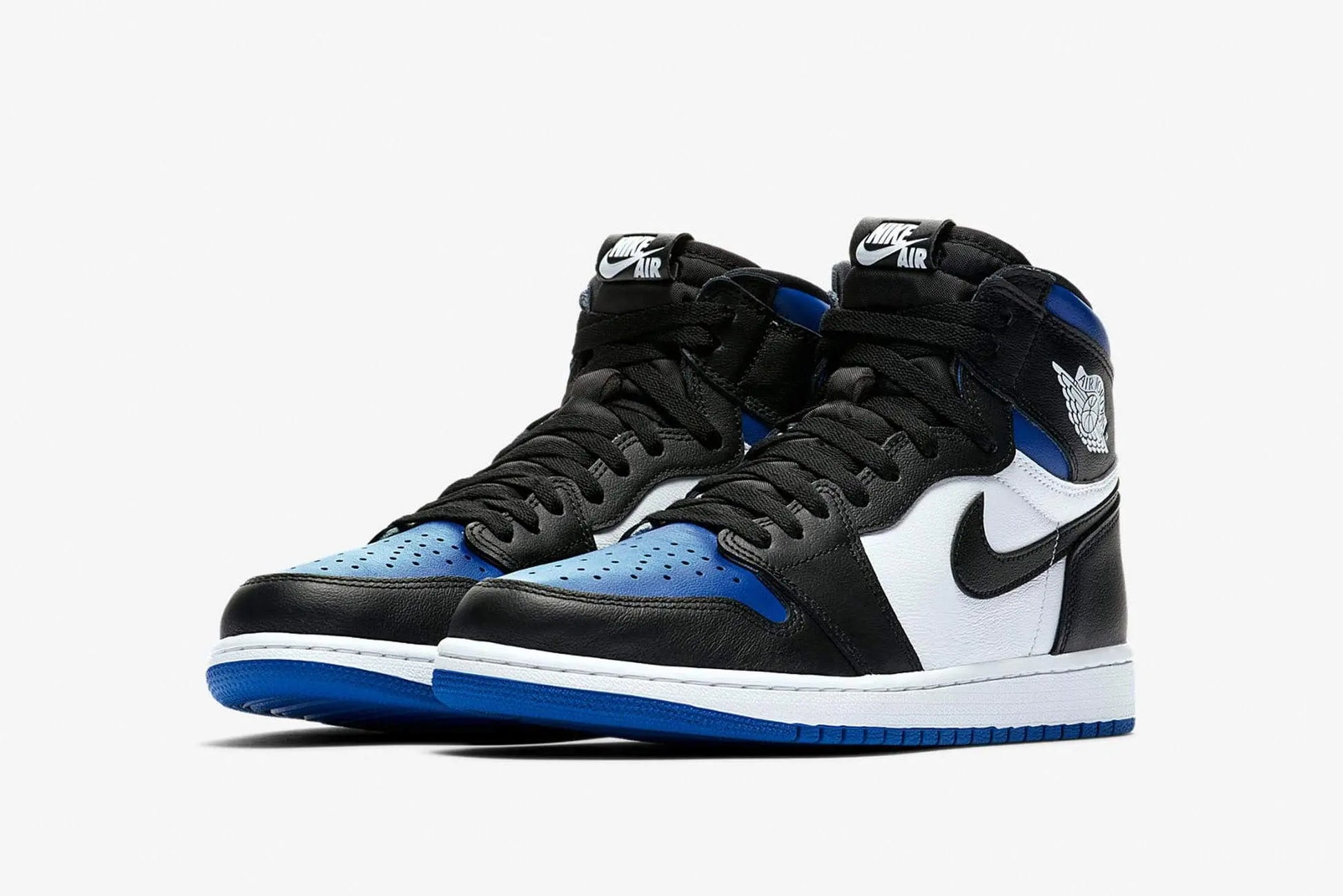 Nike Air Jordan Retro 1 High Royal Toe Sneakers New with Tag & Box Metroutfits