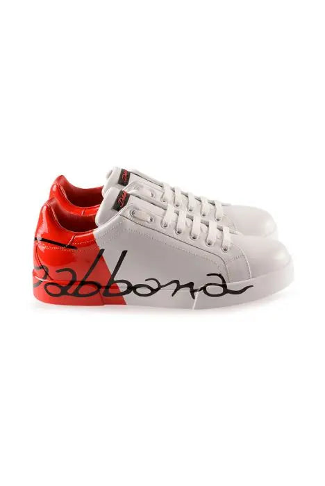 Dolce & Gabbana Low-Top Leather Sneakers Metroutfits
