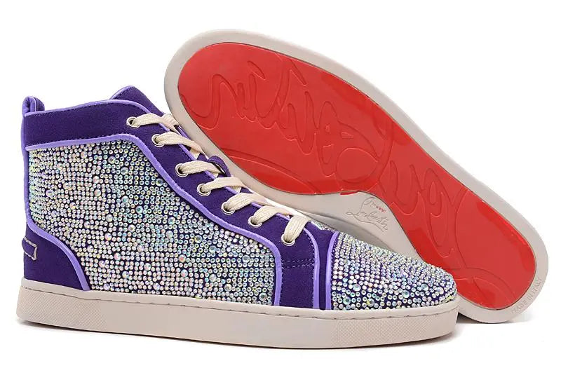 Christian Louboutin Luxury Crystal Ankle Boots – New with Tag & Box Metroutfits