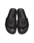 Versace Unisex Black  Signature Slides Metroutfits