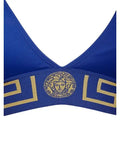 Versace Women's Triangle Bikini Top With Greek Key Metroutfitstore